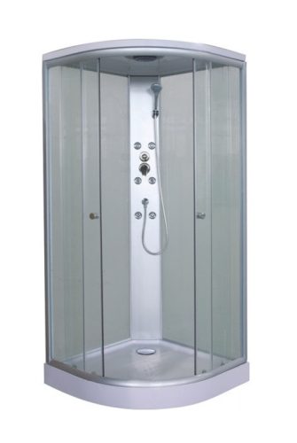 Sanotechnik TC01 90x90 hátfalas komplett hidromasszázs zuhanykabin
