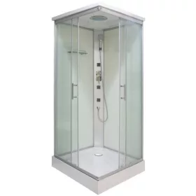   Sanotechnik TC05 80x80 hátfalas komplett hidromasszázs zuhanykabin