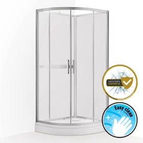 Wellis Vivara 90x90 íves hátfalas komplett zuhanykabin 