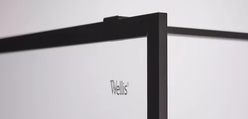 Tino walk-in 120 zuhanyfal fekete profil