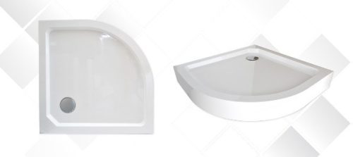 SMC lapos zuhanytálca előlappal