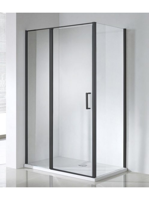 Triton Black 120x80 cm szögletes zuhanykabin