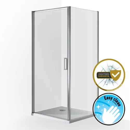 Quadrum 90x90 szögletes zuhanykabin easy clean