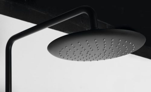 Solaris termosztátos zuhanyoszlop matt fekete