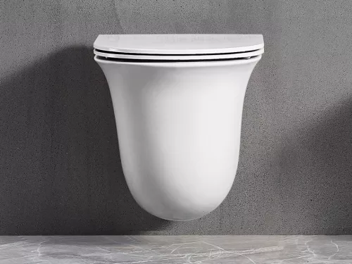Olivia Rimless fali WC-csésze tetővel