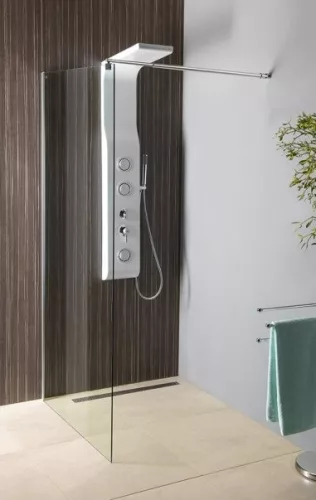 Aqualine Walk in Fix 90 cm zuhanyfal 