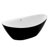 Arezzo White 180x87 szabadon álló kád fekete