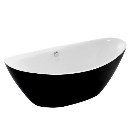 Arezzo White 180x87 szabadon álló kád fekete