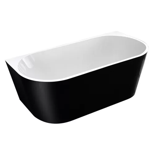 Calabria White 170x80 szabadon álló kád fekete