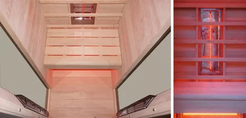 Helios Hemlock egyszemélyes infraszauna ülőhely