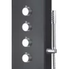 Mariner Black Matt hidromasszázs zuhanypanel csaptelep