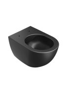 Uni Chrome RimOff Rimless fali WC csésze fekete