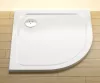 Ravak Elipso Pro Chrome 90x90 íves öntött márvány zuhanytálca