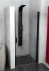 Polysan Zoom Line Black 80 cm nyílóajtós zuhanyajtó