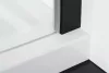 Polysan Zoom Line Black 100 cm nyílóajtós zuhanyajtó 