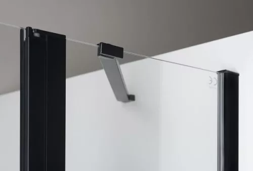 Zoom Line Black 120 cm nyílóajtós zuhanyajtó részletei