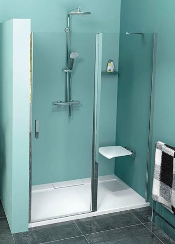 Polysan Zoom Line 140 cm nyílóajtós zuhanyajtó