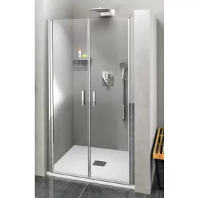 Polysan Zoom Line 90 cm kétszárnyú zuhanyajtó