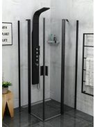 Zoom Line Black 90x90 cm szögletes zuhanykabin