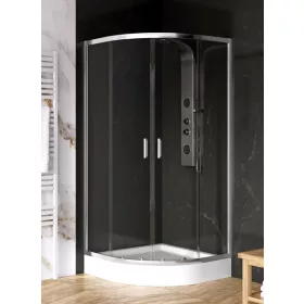 NewTrendy Suvia 90x90 íves zuhanykabin tálcával