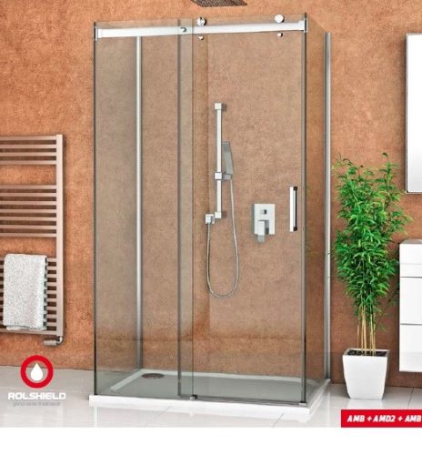 Roltechnik AMD2 130+AMB 90 szögletes, tolóajtós zuhanykabin